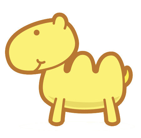 Adorable Baby Animal Cartoon - Camel Vinyl Decal Sticker