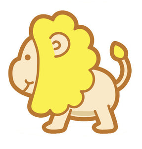 Adorable Baby Animal Cartoon - Lion Vinyl Decal Sticker