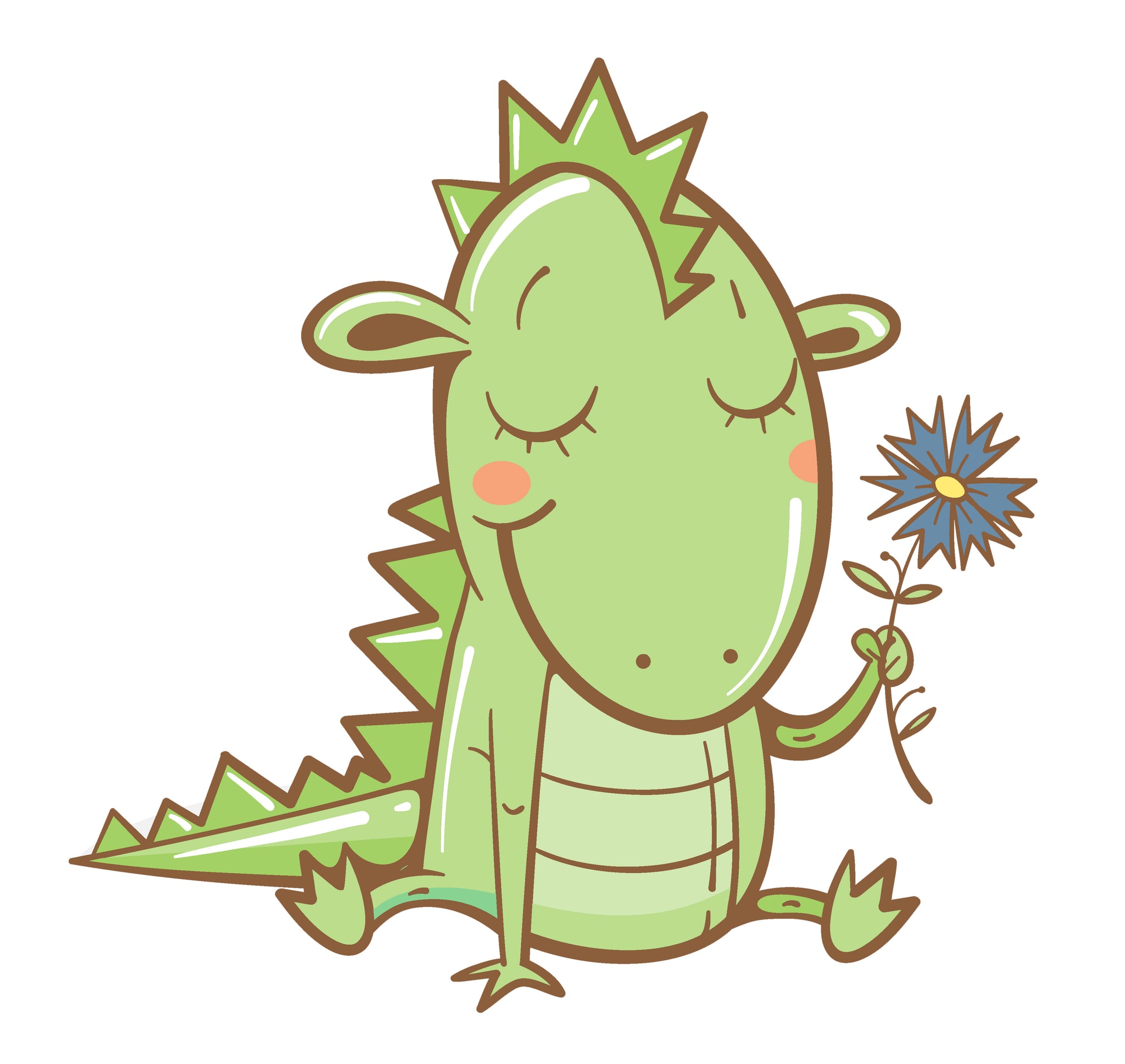 Adorable Baby Lizard Dinosaur Cartoon #2 Vinyl Decal Sticker