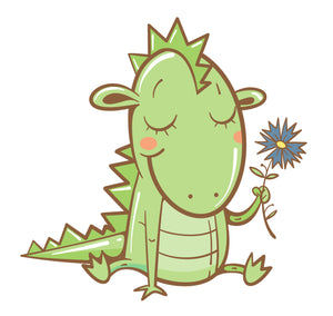 Adorable Baby Lizard Dinosaur Cartoon #2 Vinyl Decal Sticker