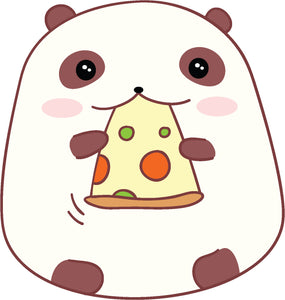 Adorable Cute Chubby Kawaii Panda Bear Cartoon #7 Vinyl Decal Sticker