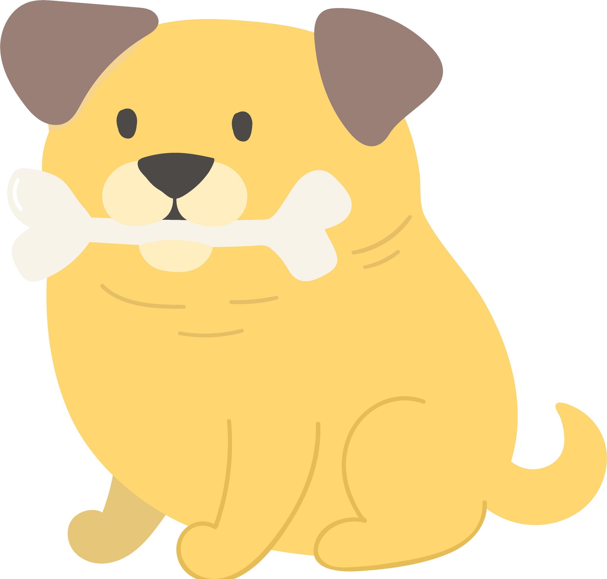 Adorable Cute Playful Puppy Dog Cartoon Emoji #2 Vinyl Decal Sticker