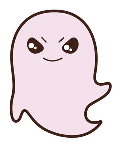 Adorable Floating Mischevious Ghost  (1) Vinyl Decal Sticker