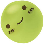 Adorable Happy Kitchen Vegetable Emoji - Pea Vinyl Decal Sticker