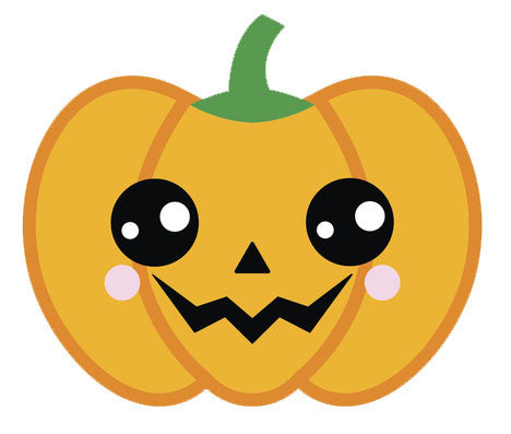 Adorable  Jack O'Lantern Pumpkin Emoji #2 Vinyl Decal Sticker