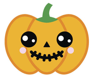 Adorable  Jack O'Lantern Pumpkin Emoji #4 Vinyl Decal Sticker