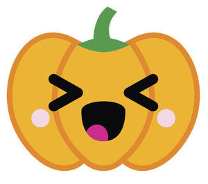 Adorable  Jack O'Lantern Pumpkin Emoji #5 Vinyl Decal Sticker