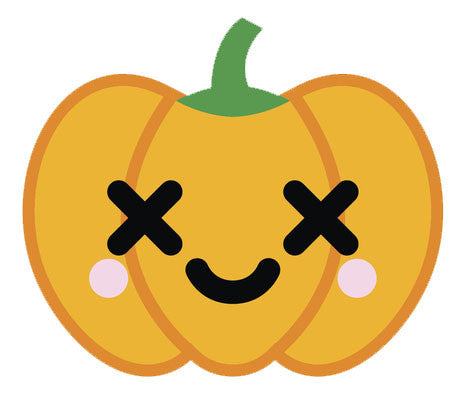 Adorable  Jack O'Lantern Pumpkin Emoji #6 Vinyl Decal Sticker