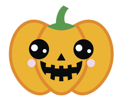 Adorable  Jack O'Lantern Pumpkin Emoji #9 Vinyl Decal Sticker