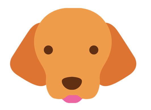 Adorable Puppy Dog Emoji Icon - Labrador Vinyl Decal Sticker