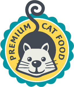 Adorable Quality Dog, Cat, Bird, Fish Food Logo Icon #11 Vinyl Decal Sticker