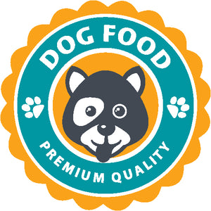 Adorable Quality Dog, Cat, Bird, Fish Food Logo Icon #1 Vinyl Decal Sticker