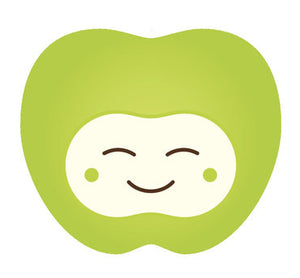 Adorable Summer  Fruit Emoji - Green Apple Vinyl Decal Sticker