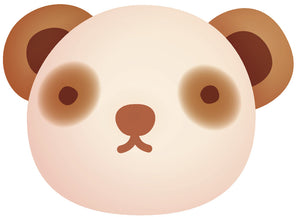 Adorable Teddy Bear Cub - Brown Panda #1 Vinyl Decal Sticker