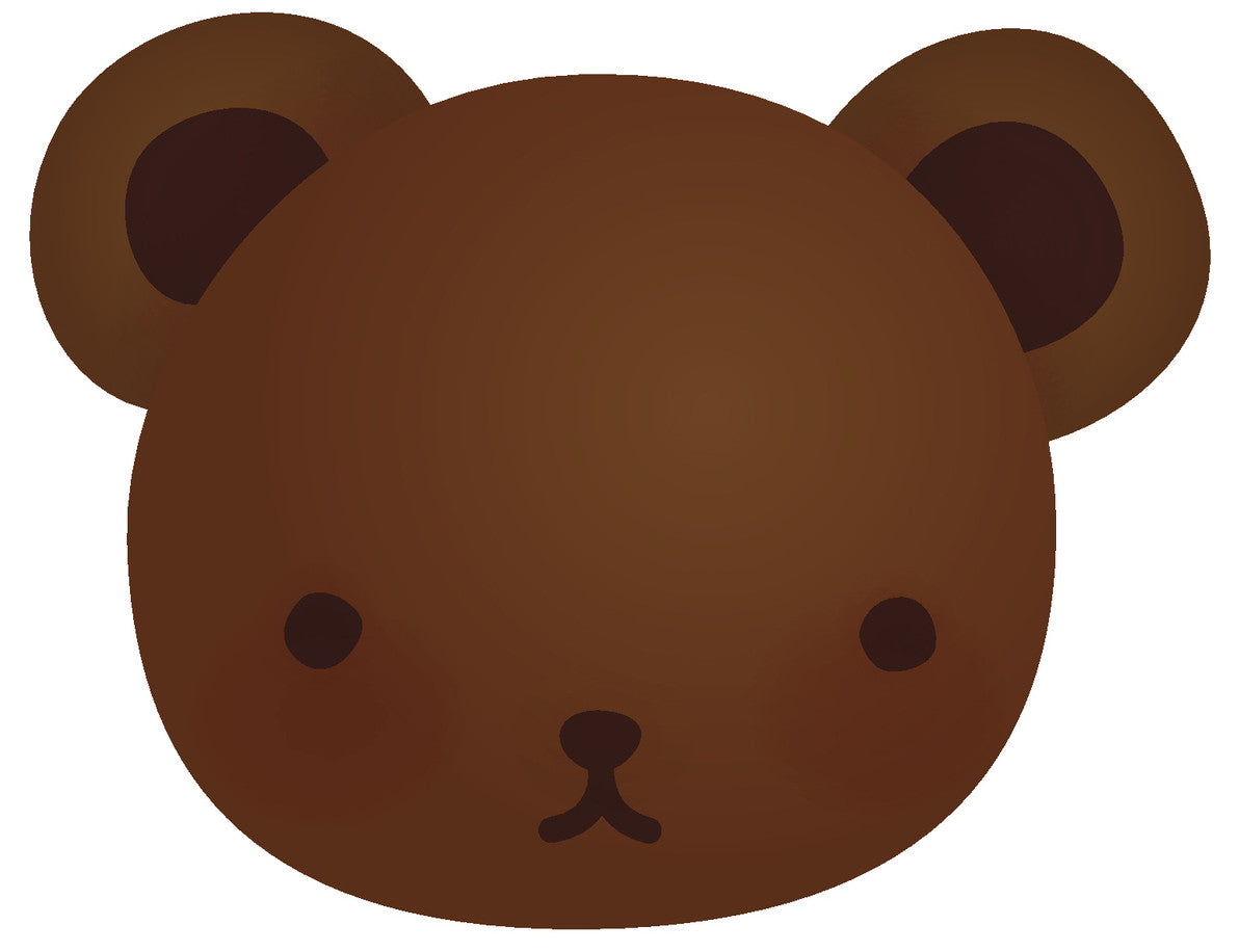 Adorable Teddy Bear Cub - Chocolate Brown #6 Vinyl Decal Sticker