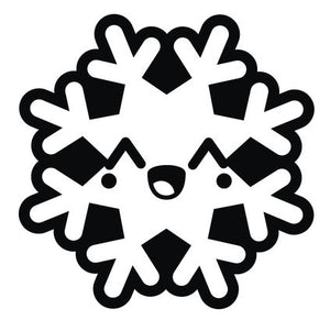 Black and White Christmas Holiday Snowflake #9 Vinyl Decal Sticker