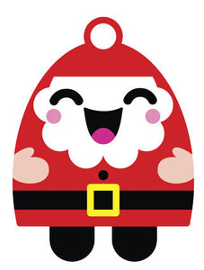 Christmas Holiday Santa Emoji #12 Vinyl Decal Sticker