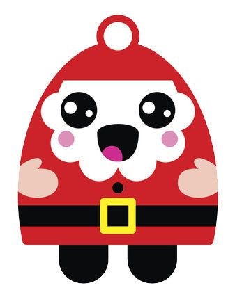 Christmas Holiday Santa Emoji #2 Vinyl Decal Sticker