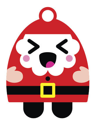 Christmas Holiday Santa Emoji #3 Vinyl Decal Sticker