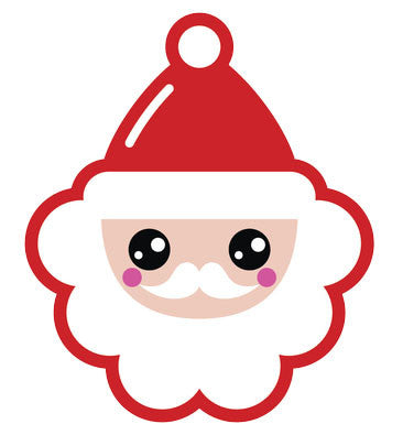Christmas Holiday Santa Emoji #6 Vinyl Decal Sticker