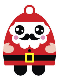 Christmas Holiday Santa Emoji #9 Vinyl Decal Sticker