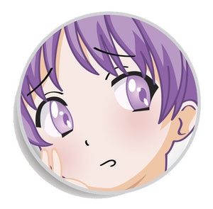 Colorful Anime Girl Face Emoji Icon Button (9) Vinyl Decal Sticker