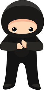 Cool Kid Ninja Cartoon Icon #2 Vinyl Sticker