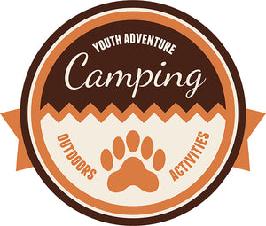 Cool Outdoor Camping Wilderness Adventure Patch Cartoon Icon #3 Vinyl Sticker