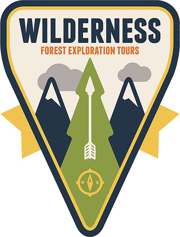 Cool Outdoor Camping Wilderness Adventure Patch Cartoon Icon #9 Vinyl Sticker
