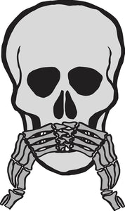 Cool Pen Sketch Art Skeleton Skull Cartoon #3 Vinyl Sticker