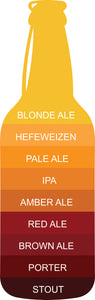 Cool Simple Beer Ale Scale Chart Cartoon -  Beer Bottle Vinyl Sticker