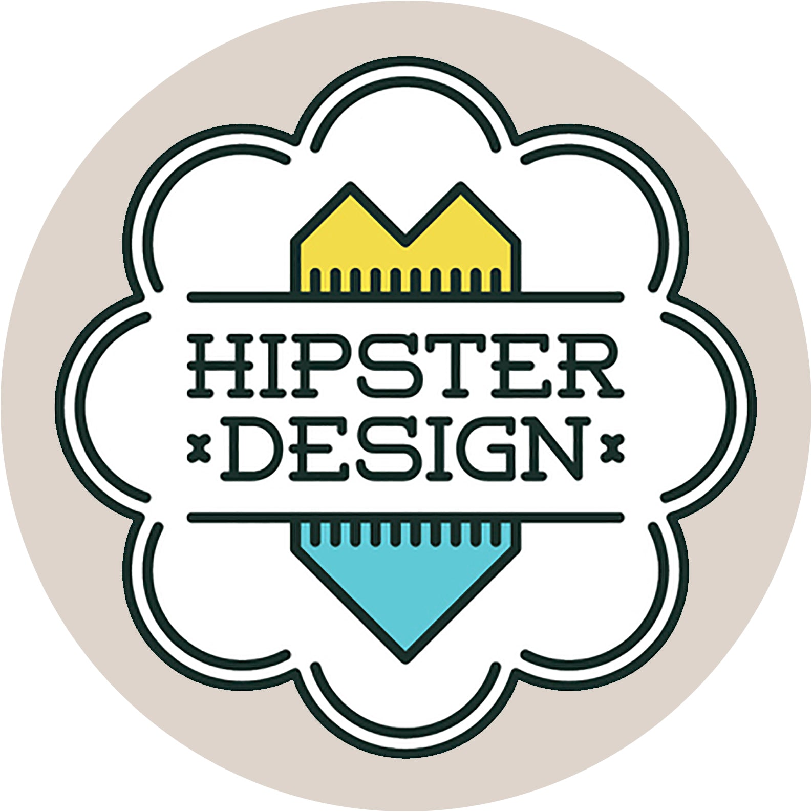 Cool Simple Hipster Vintage Product Brand Logo Icon Art #7 Vinyl Sticker
