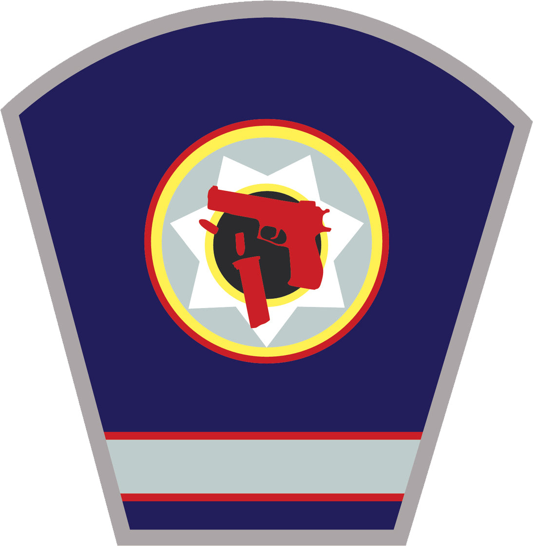 Cool Simple Military Badge Cartoon Icon #1 Vinyl Sticker