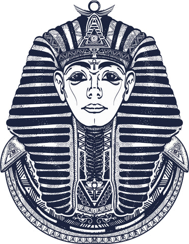 Cool Tattoo Style Ancient Egypt Sarcohagus Cartoon Art Vinyl Sticker