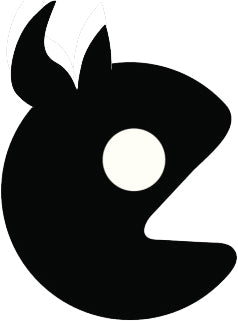 Creepy Silly Black Silhouette Doodle #6 Vinyl Decal Sticker