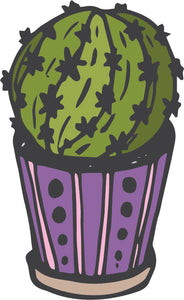 Cute Adorable Desert Succulent Cactus Plant Cartoon #3 Vinyl Decal Sticker