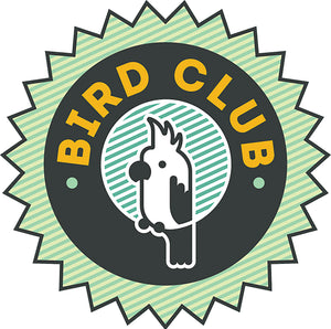 Cute Animal Pet Service Cartoon Logo Icon - Bird Club Vinyl Decal Sticker