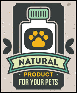 Cute Animal Pet Service Cartoon Logo Icon - Natural Products Vinyl Decal Sticker