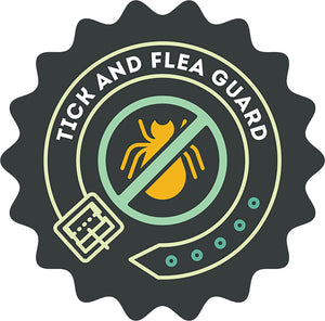 Cute Animal Pet Service Cartoon Logo Icon - Tick and Flea Guard Vinyl Decal Sticker
