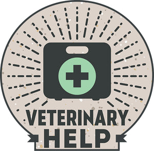 Cute Animal Pet Service Cartoon Logo Icon - Veterinary Help Vinyl Decal Sticker