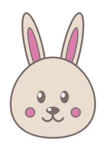 Cute Baby Cartoon Animal - Bunny Rabbit Vinyl Decal Sticker