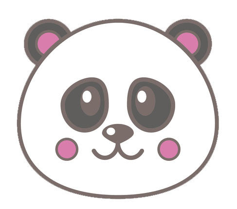 Cute Baby Cartoon Animal - Panda Bear Vinyl Decal Sticker