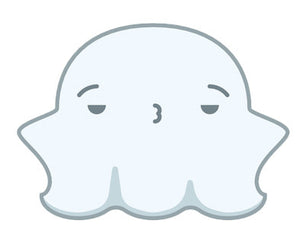Cute Fat Baby Ghost Emoji - Whatever Vinyl Decal Sticker