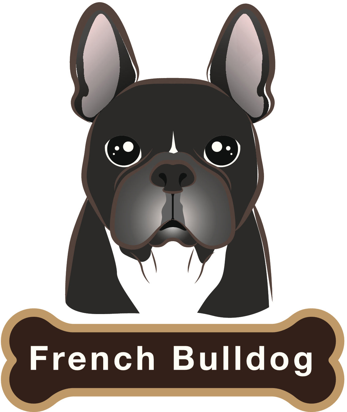 Cute Frenchie French Bulldog Vinyl Decal Sticker
