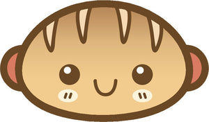 Cute Happy Kawaii Dessert Food Cartoon Emoji - Roll Vinyl Decal Sticker