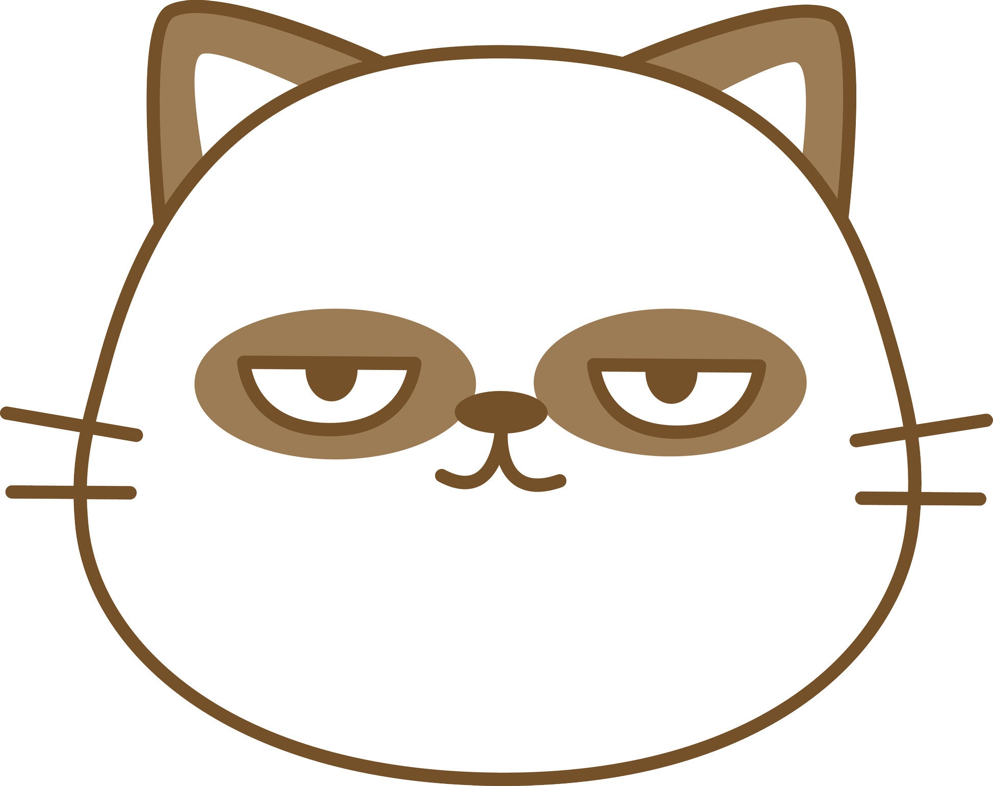 Cute Kawaii Baby Animal Face - Kitty Cat Panda Vinyl Decal Sticker