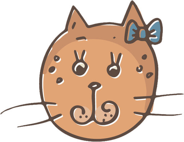 Cute Kitty Cat Face Cartoon Sketch Emoji #24 Vinyl Decal Sticker