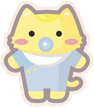 Cute Kitty Cat in Clothes #3 Vinyl Decal Sticker