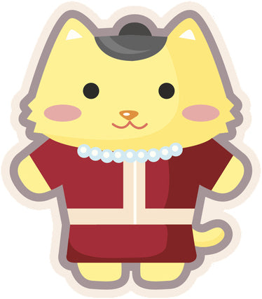 Cute Kitty Cat in Clothes #5 Vinyl Decal Sticker