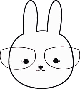Cute Pretty Kawaii Bunny Rabbit Drawing Cartoon #4 Vinyl Decal Sticker
